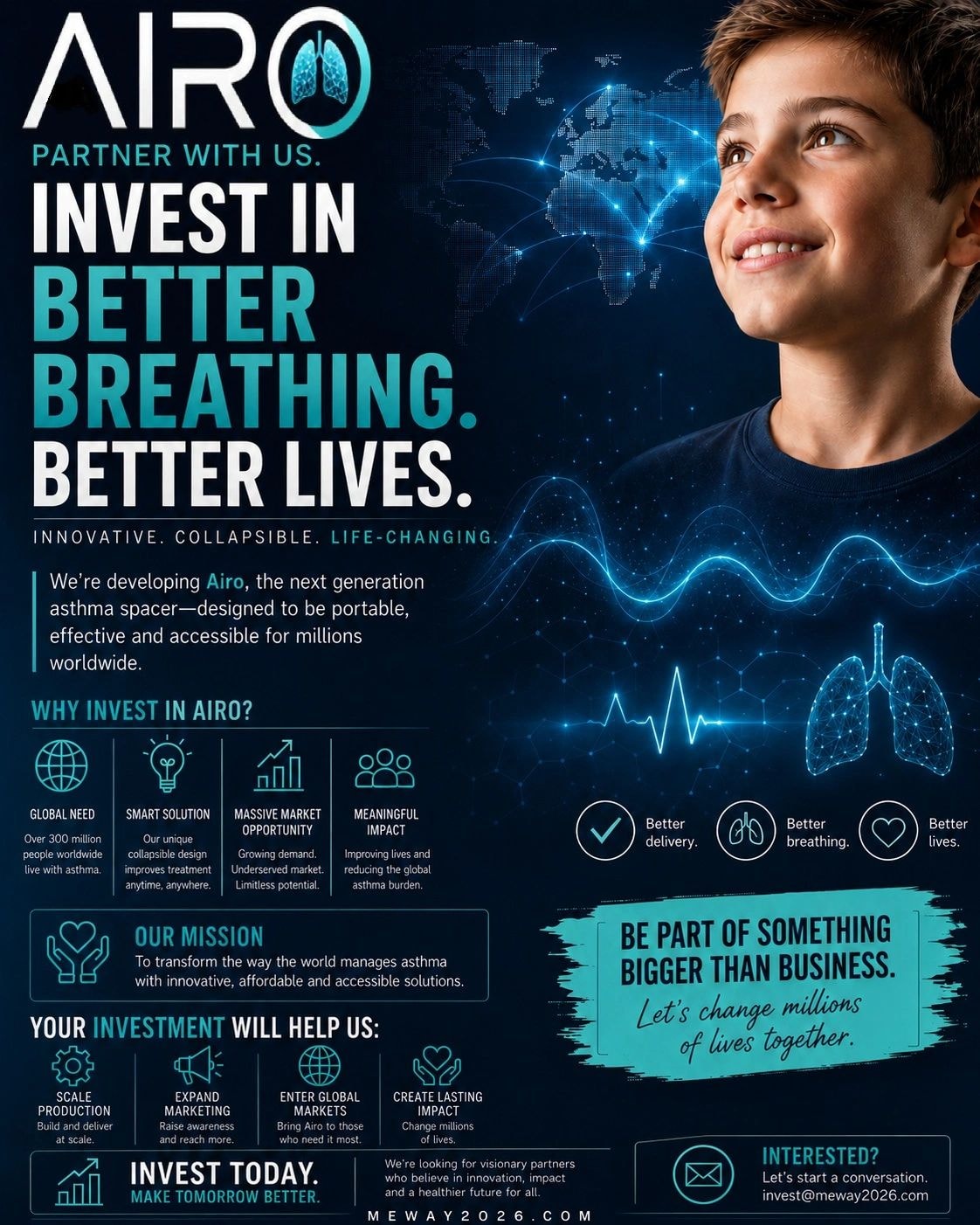 AIRO investment pitch — Partner with us. Invest in better breathing.